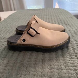 Dr. Martens Tan Carlson Slingback Mules